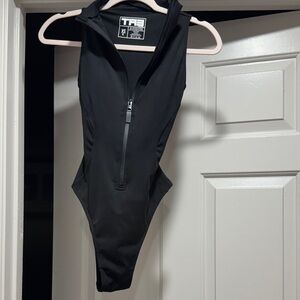 Black One Piece Bodysuit